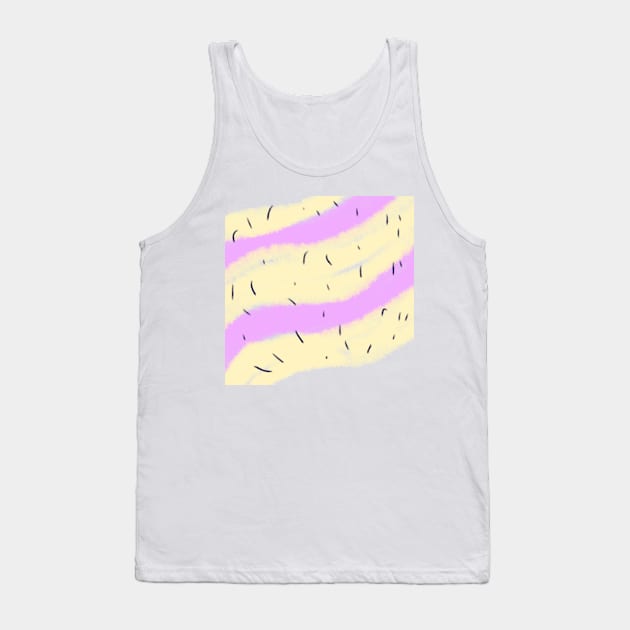 Pink yellow watercolor abstract art design Tank Top by Artistic_st